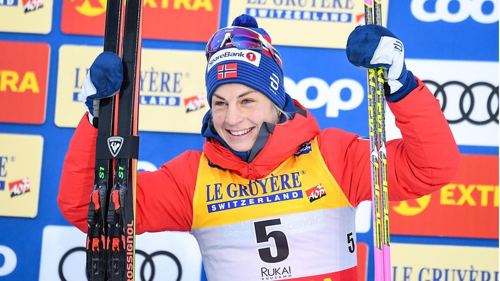 Norjan Astrid Uhrenholdt Jacobsen voitti urallaan olympiakultaa ja kolme maailmanmestaruutta.