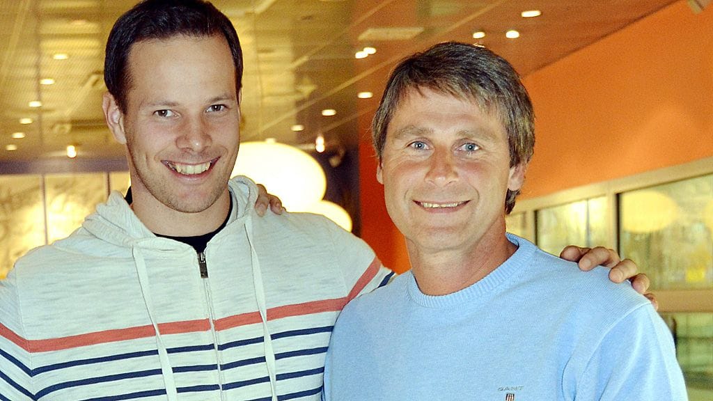 Tero Pitkämäki ja Tshekin Jan Zelezny (2011).