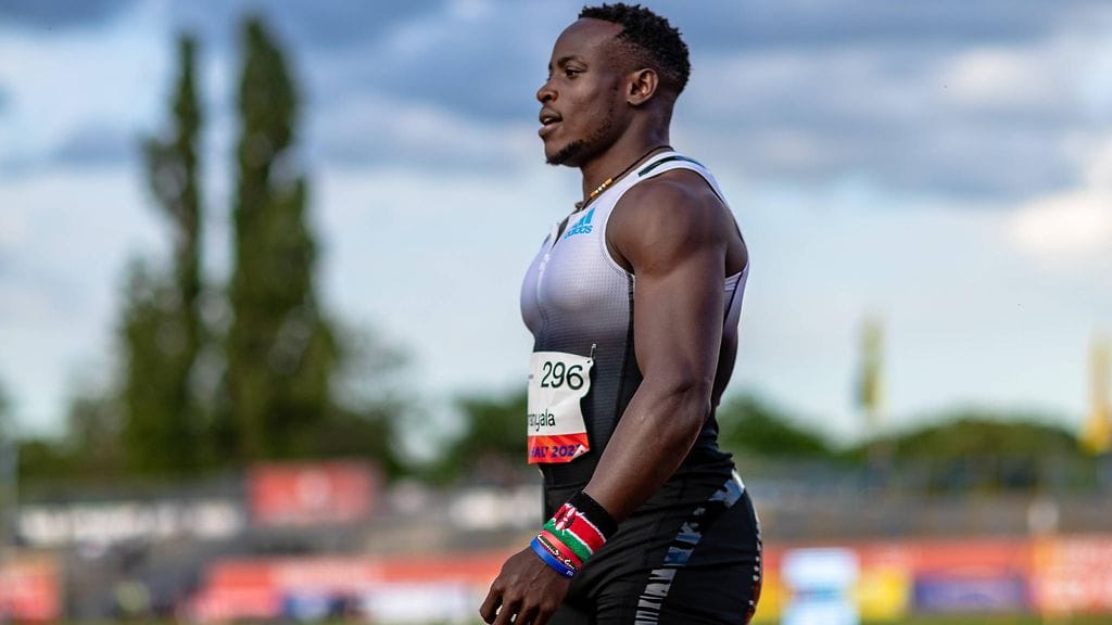 Ferdinand Omanyala on tämän kauden 100 metrin tilastossa kolmantena.