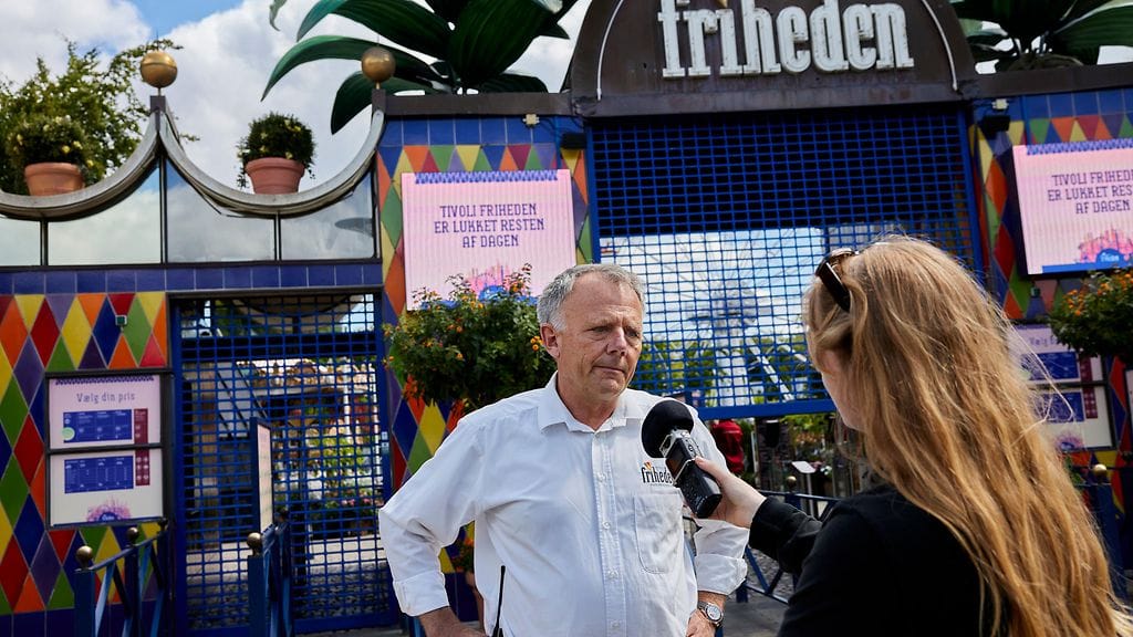 Huvipuiston johtaja Henrik Ragborg Olsen kommentoi onnettomuutta medialle.