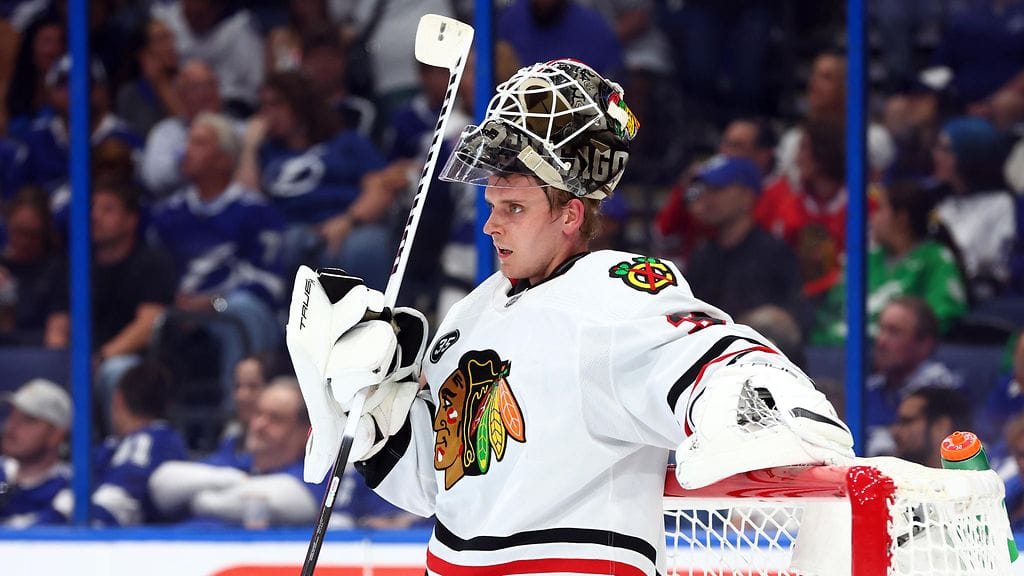 Kevin Lankinen oli Chicago Blackhawksin organisaatiossa neljän kauden ajan.