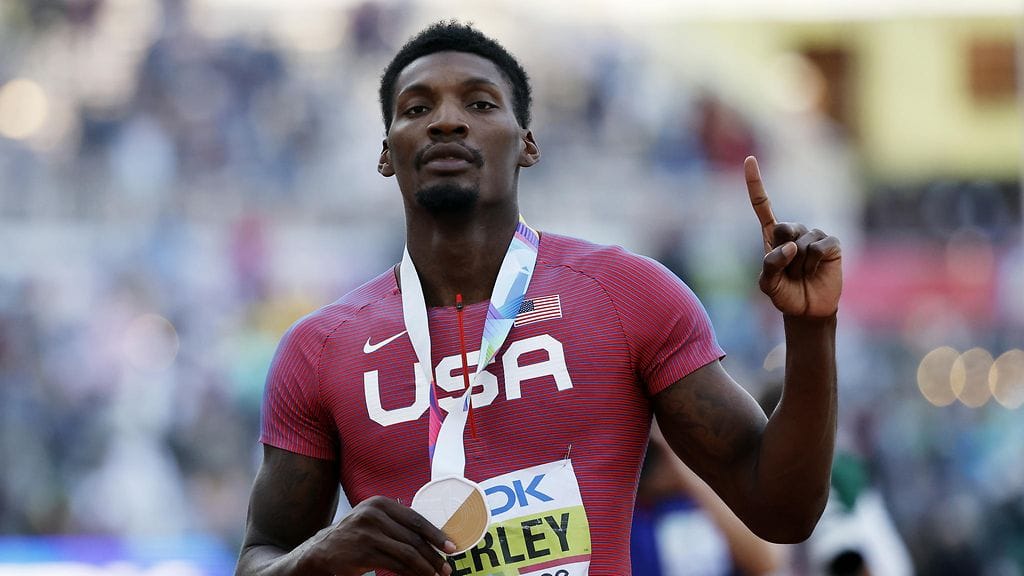 Fred Kerley tuuletti maailmanmestaruuttaan kotiyleisön edessä.