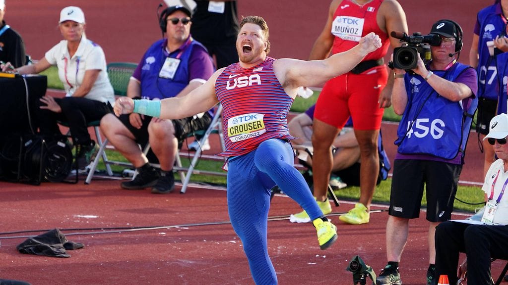 Ryan Crouser pukkasi uransa ensimmäisen MM-kullan.
