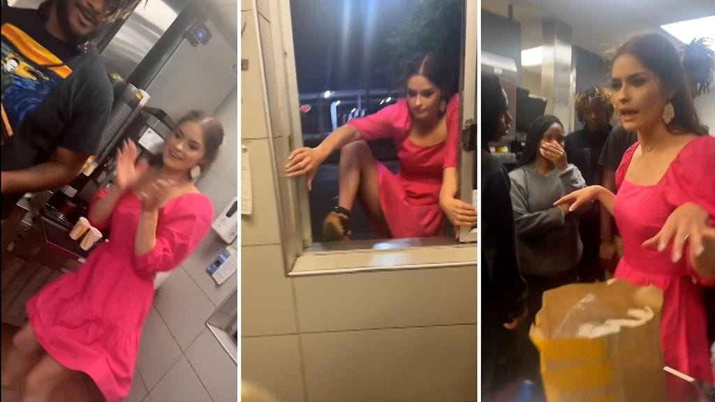 nainen mäkkärissä