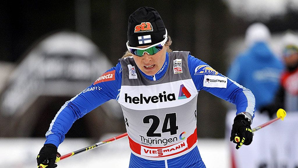 Riitta-Liisa Roponen Tour de Skilla viime kaudella.