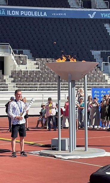 Olympiatulen sytytys Sami Jauhojärvi