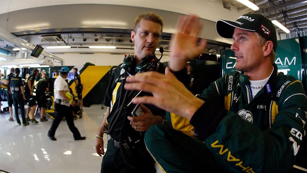 Heikki Kovalaisen tieto tulee Caterhamin avuksi.