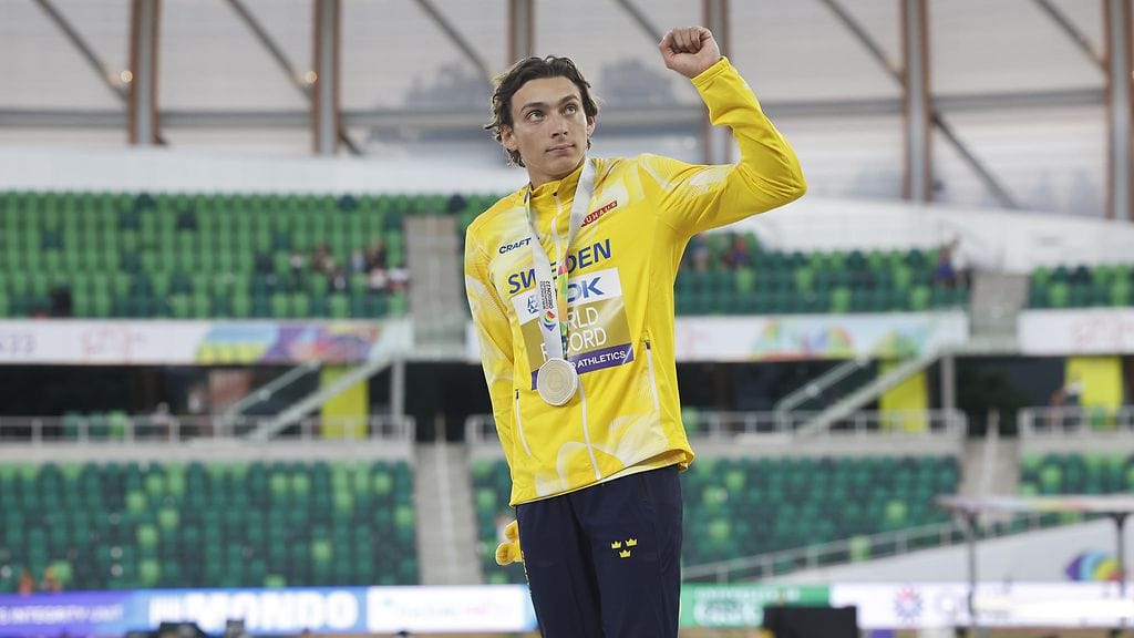 Armand Duplantis otti ilon irti menestyksestään Eugenessa.