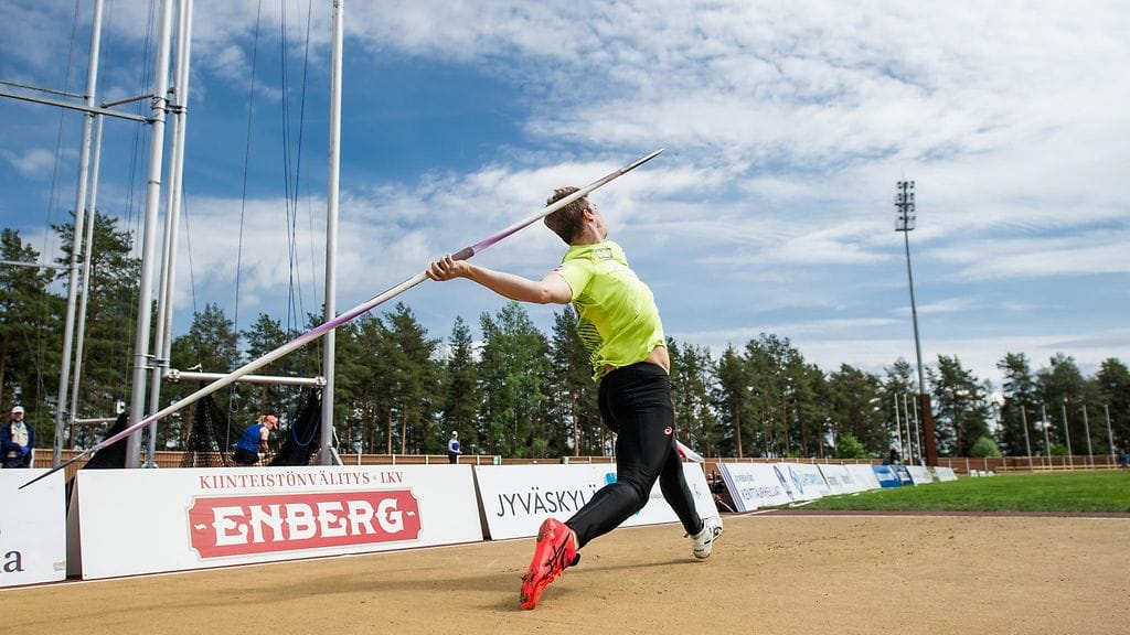 Toni Keränen on tämän kauden Suomen keihäänheiton tilastossa peräti toisena tuloksella 82,89.