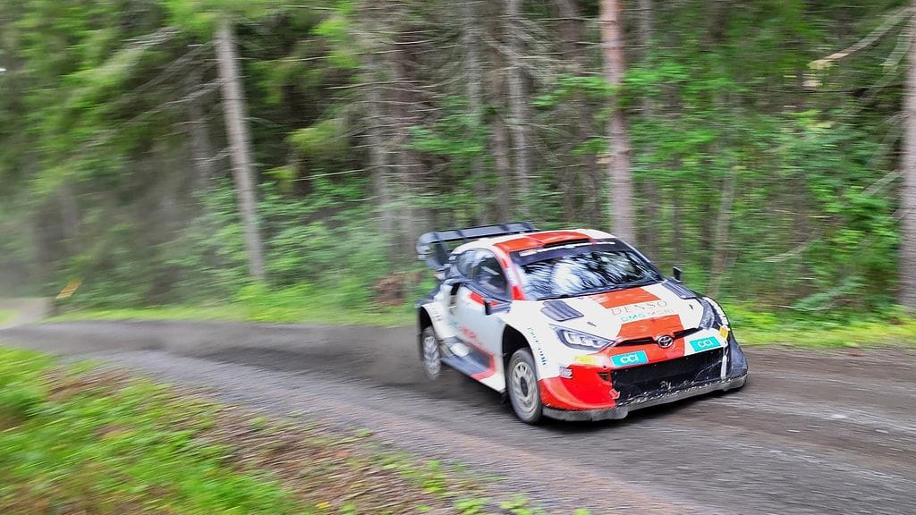Esapekka Lappi testasi Toyotaa Keski-Suomessa viime viikonloppuna.