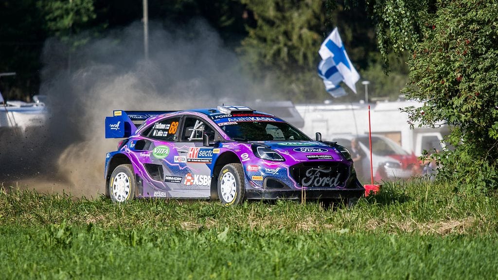 Jari Huttunen Suomen MM-rallissa.