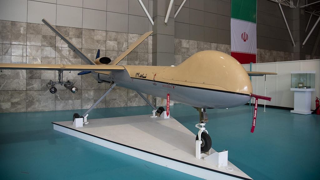 Iranilainen Shahed-129-lennokki.