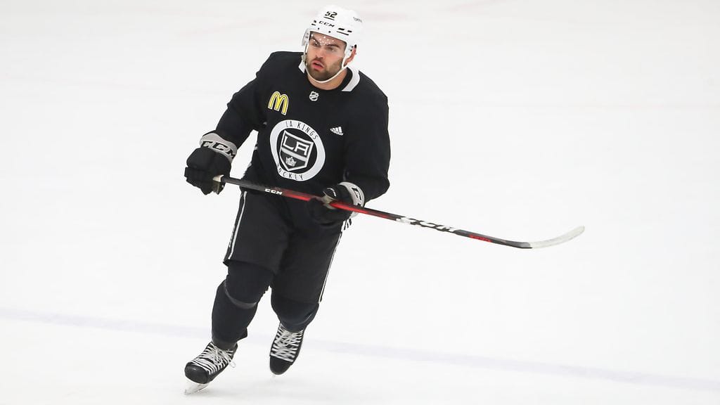 Markus Phillips Los Angeles Kingsin harjoituksissa syyskuussa 2021.