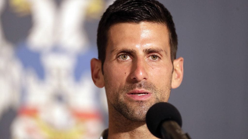 Novak Djokovic on tippunut maailmanlistalla sijalle kuusi.