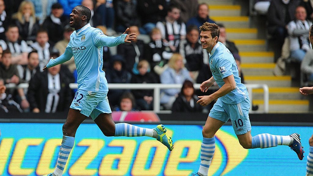 Yaya Toure (vas.) viimeisteli Cityn voittomaalin.