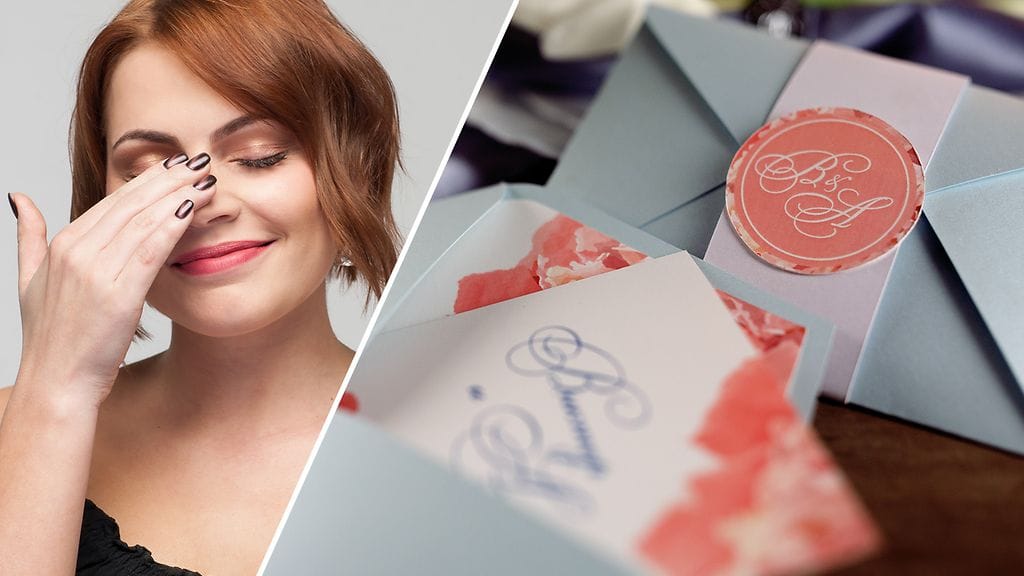 Hääkutsujen painatus ei mennyt aivan putkeen. Kuvituskuva.