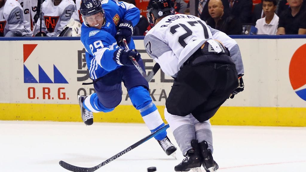 Patrik Laine oli Leijonien World Cup -joukkueessa syksyllä 2016.