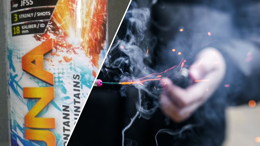 Minimanissa myyty ilotulite voi aiheuttaa turvallisuusriskin. Oikeanpuoleinen kuva kuvituskuva.