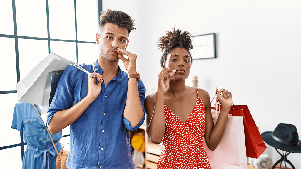 pariskunta, salailu, tehdä ostoksia