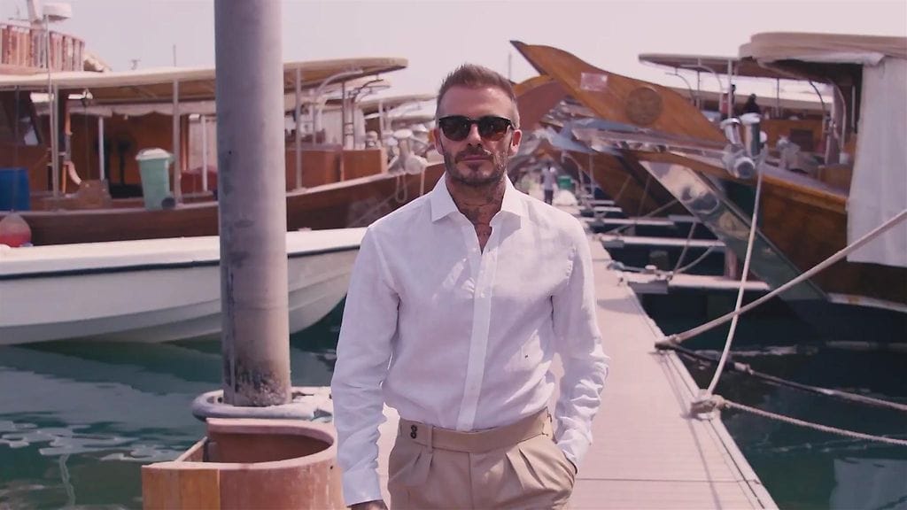David Beckham mainostaa Qataria uudella kampanjalla.
