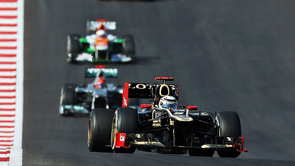 Kimi Räikkönen vauhdissa USA:n GP:ssä.