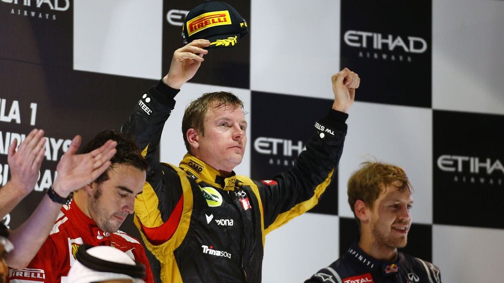 Kimi Räikkönen tuuletti viime sesongilla yhtä voittoa.