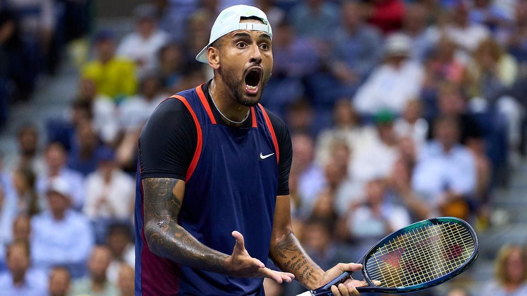 Nick Kyrgios joutui pettymään US Openin puolivälierissä.