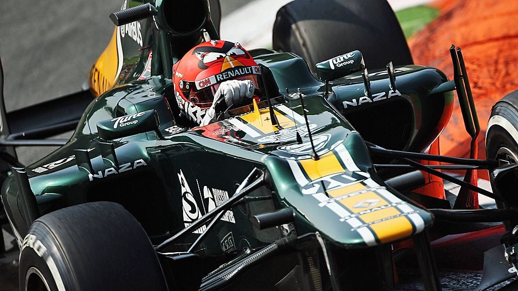 Heikki Kovalainen ajaa Caterhamilla. Tallin nimi voi muuttua tulevaisuudessa.