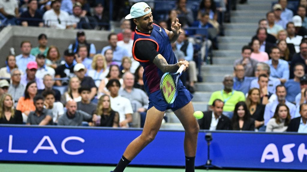 Nick Kyrgiosin (kuvassa) taival päättyi ottelussa Karen Hatshanovia vastaan.