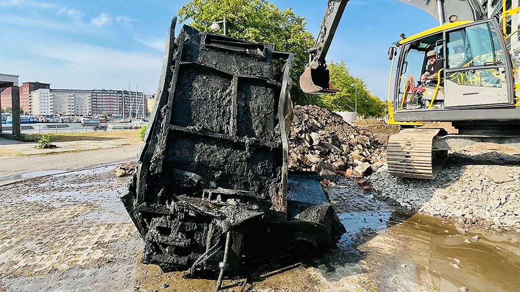 Pikaraitiotien rakennusten yhteydessä on löytynyt tunnistamaton hissi Helsingissä. (Kuva: Kruunusillat-raitiotie.)