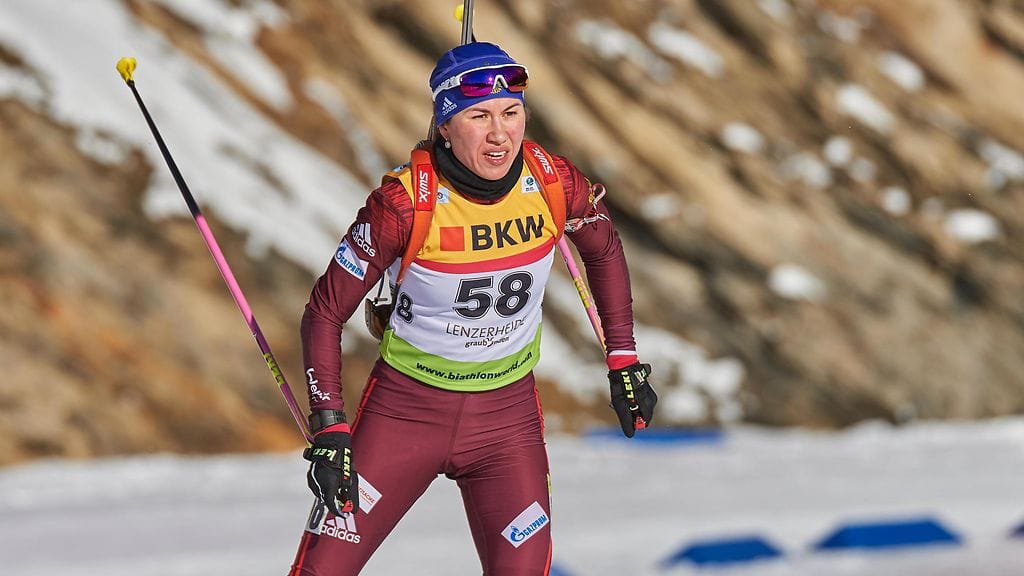 Daria Virolainen on kilpaillut maailmancupissa viimeksi kaudella 2017–18. Kuva Sveitsin Lenzerheidesta joulukuulta 2017.