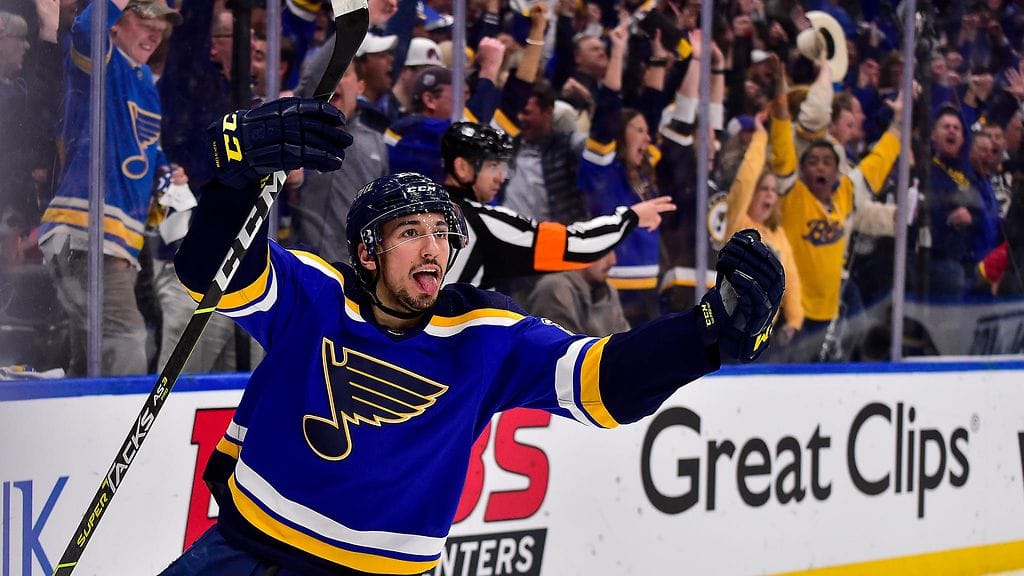 Jordan Kyrou jatkaa pitkään St. Louis Bluesissa.