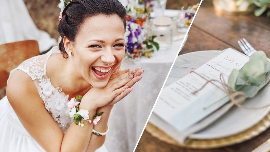 Roisi kirjoitusvirhe nauratti häävieraita – lopulta myös morsianta. Kuvituskuva.