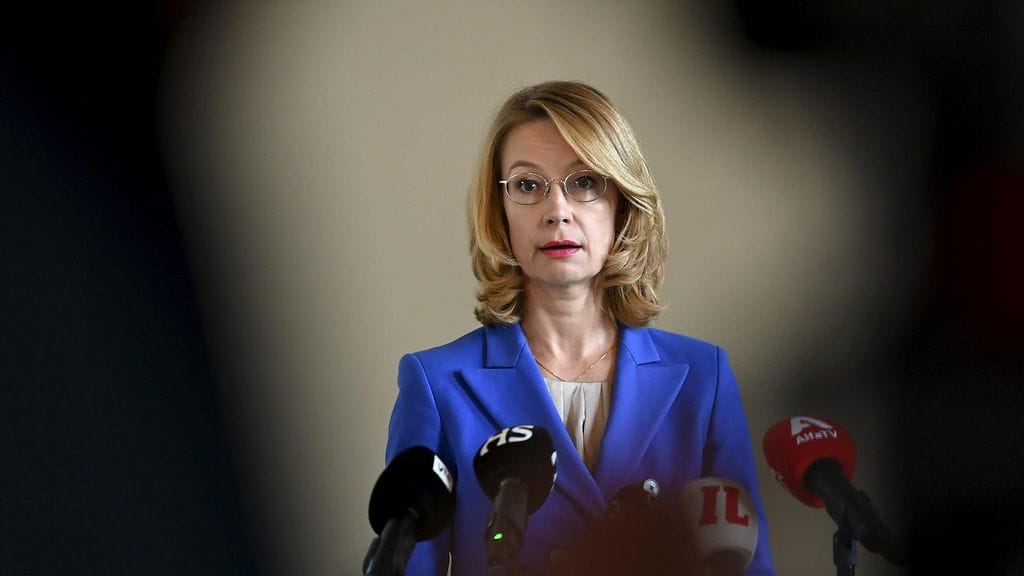 Eurooppa- ja omistajaohjausministeri Tytti Tuppurainen.