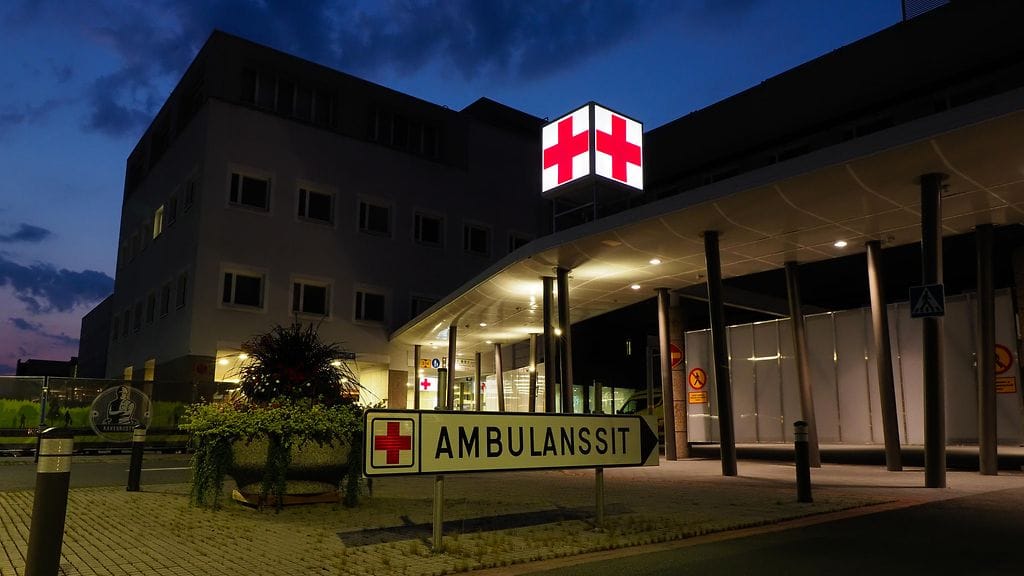 Kuopion yliopistollinen sairaala vuonna 2019.