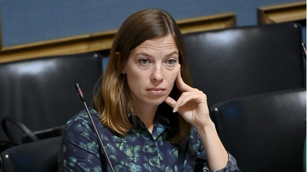 Vasemmistoliiton puheenjohtaja Li Andersson syyskuussa