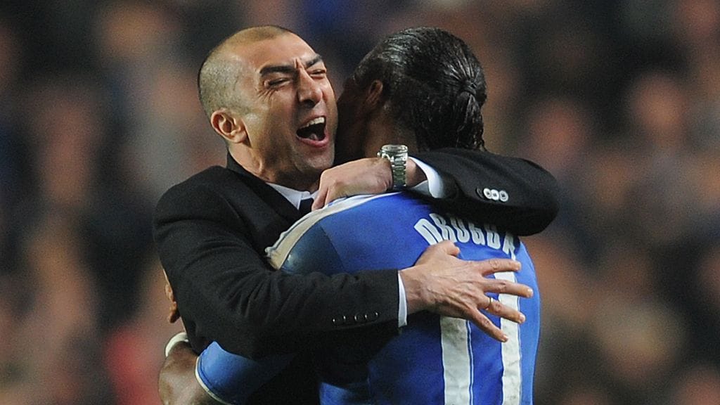 Roberto Di Matteo haluaisi toistaa tämän välierästä nähdyn tilanteen. Voittomaali ja iso hali!