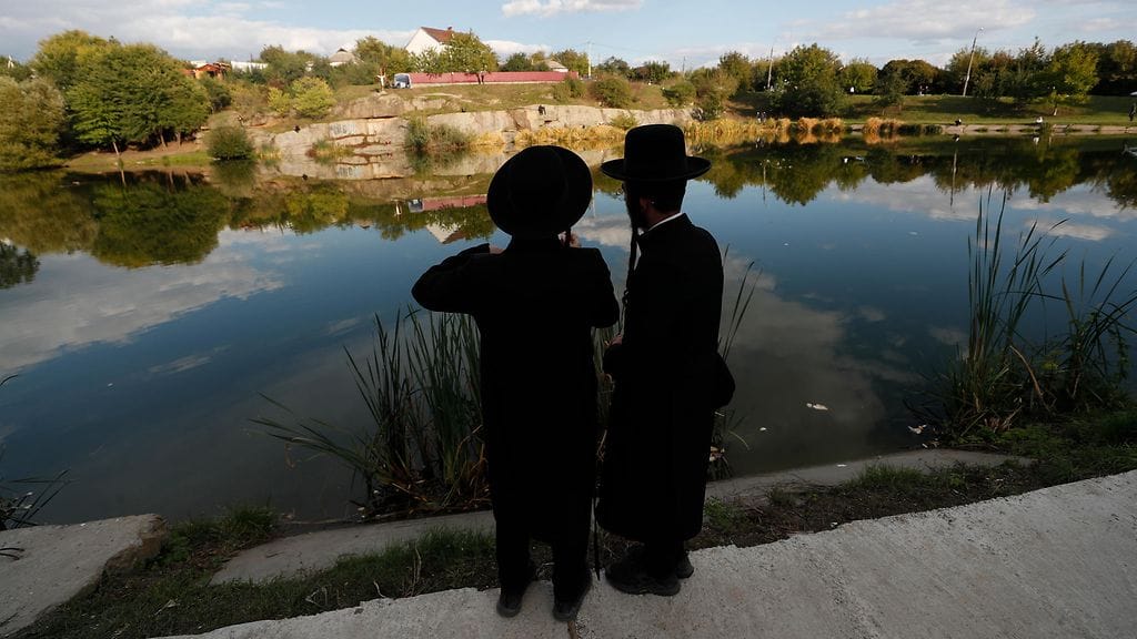 Juutalaisia Ukrainassa sodan aikana pyhiinvaelluksella syyskuussa 2022