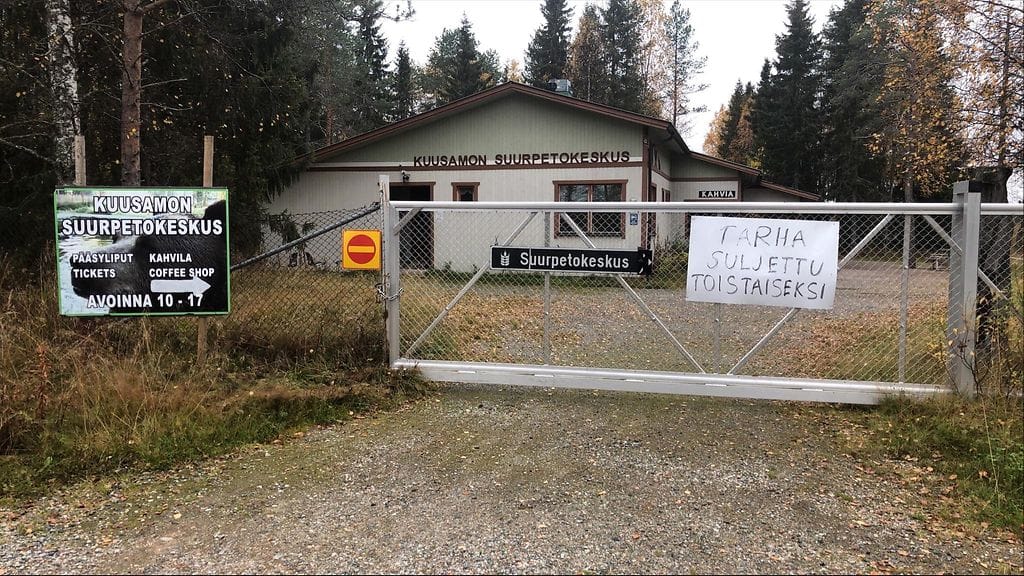 Kuusamon suurpetokeskus portit kiinni