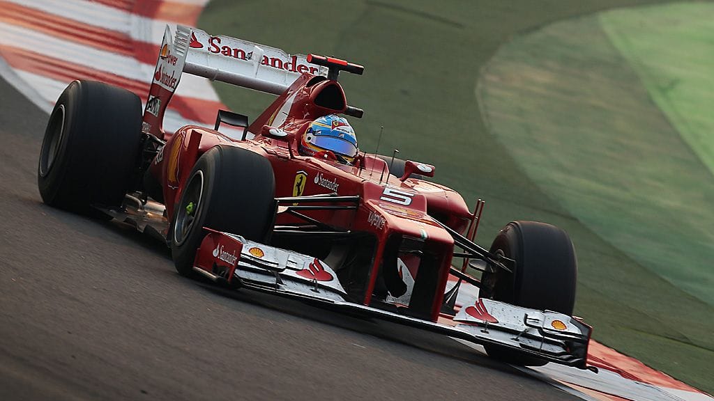 Fernando Alonso Intian GP:ssä.