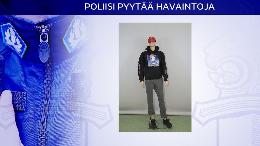 Kuvassa Kuopion pahoinpitelyn uhrin vaatteet on puettu mallinukelle päälle.