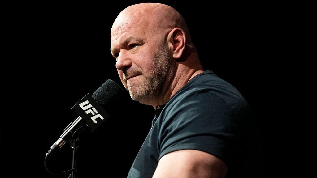 Dana White viihtyy usein t-paidassa.