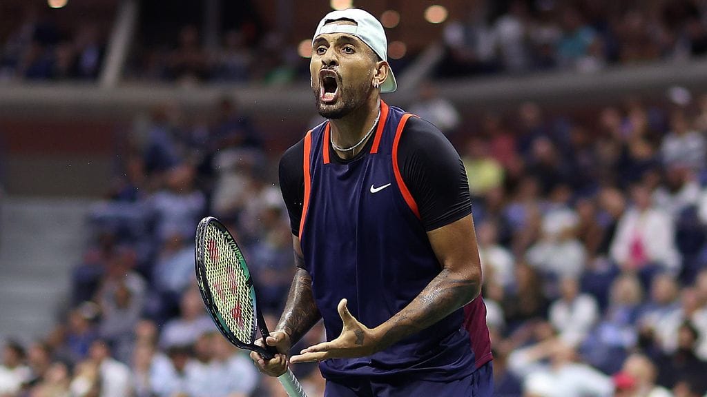 Nick Kyrgios pettyi US Openissa syyskuussa.