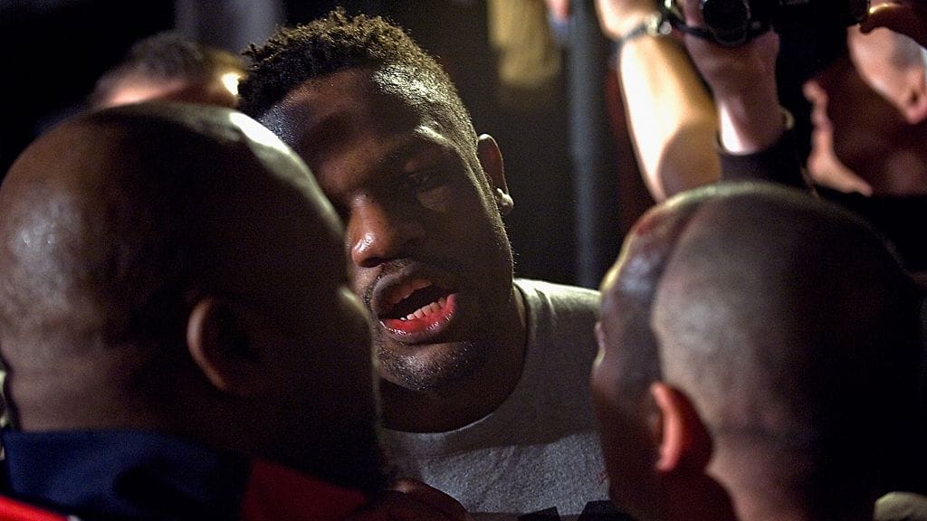 Dereck Chisora lehdistötilaisuudessa