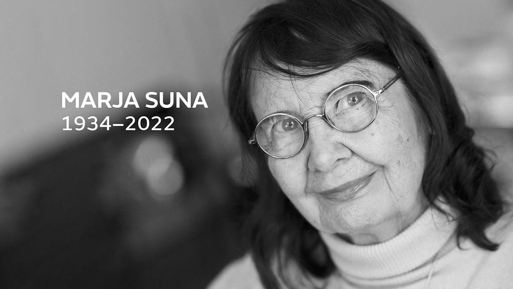 Taiteilija, vaatetussuunnittelija ja muotoilija Marja Suna on kuollut 88-vuotiaana.