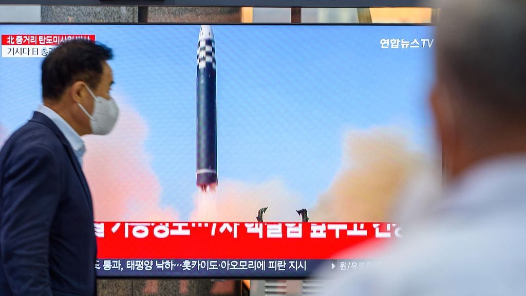 Pohjois-Korean ohjuslaukaisu 4. lokakuuta.
