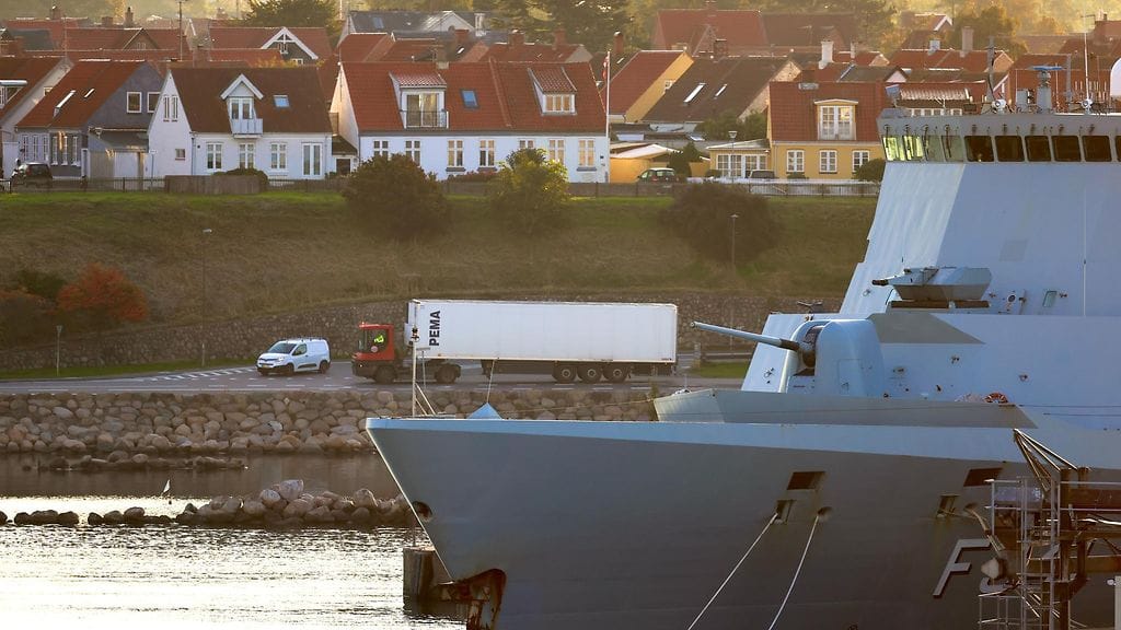 Laivoja Bornholmin saaren edustalla.