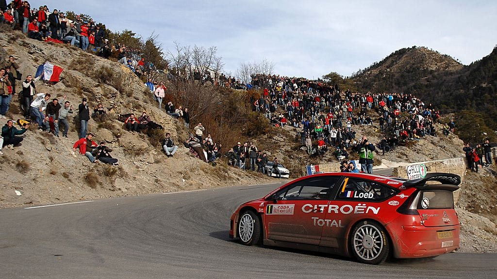 Sebastien Loeb vuoden 2008 Monte Carlo -rallissa.