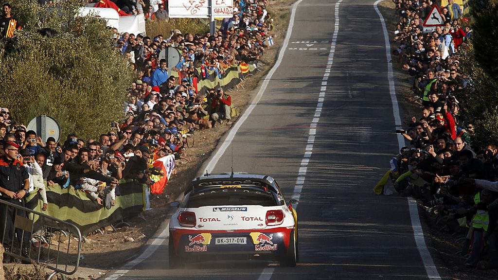 Sebastien Loeb vuoden 2011 Espanjan MM-rallissa.