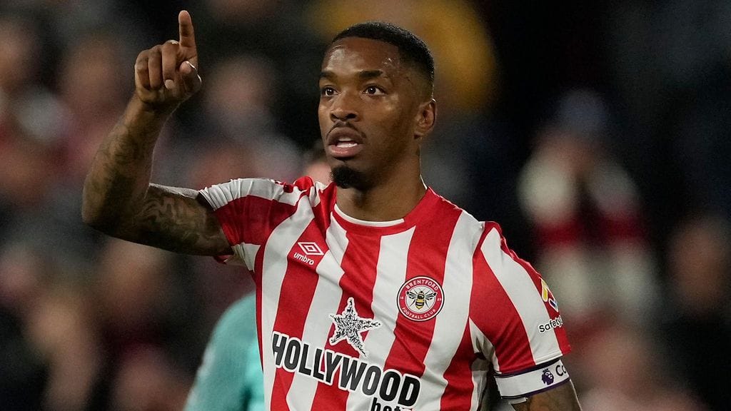 Tähtihyökkääjä Ivan Toney joutui rasistisen solvauksen kohteeksi.